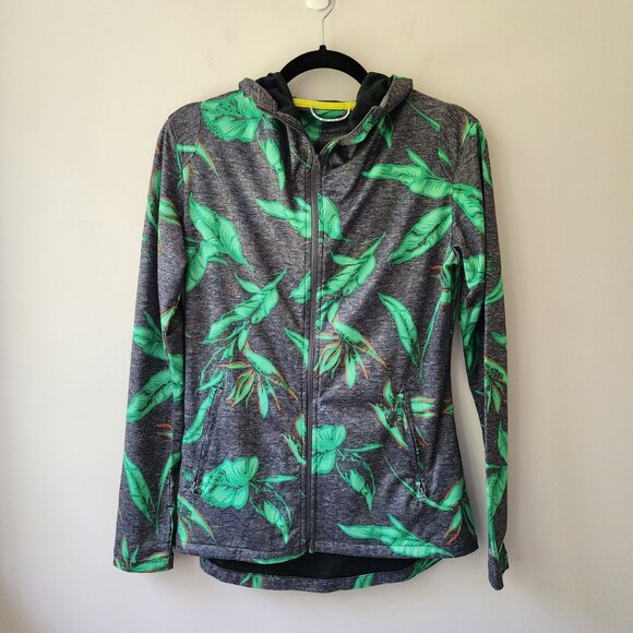 BURTON Negani Slim Fit Hooded Fleece | Med | Bird of Paradise Hawaiian 87380 - Picture 1 of 7